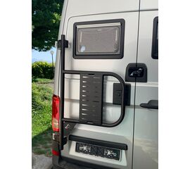 Reserveradträger verstellbar für MAN TGE / VW Crafter +2017  180 Grad Scharnier