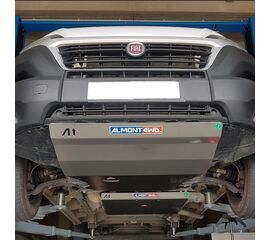 Schutzplatte Tank & AdBlue®-Tank für FIAT DUCATO 2006> - 6 mm Aluminium