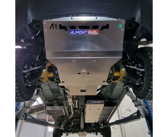 Mercedes Benz Sprinter 907/VS30 4Matic (Okt. 2022+ ) 8 mm Aluminium Unterfahrschutz für Motor, Kühler, Frontdifferential und Lenkgetriebe